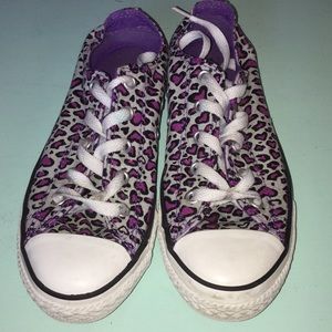 purple leopard print converse